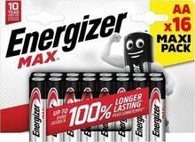 Patareid Energizer LR6/16 Max AA, 12+4 tk