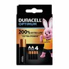Patareid Duracell Optimum MN1500 AA, 1.5V, 4 tk