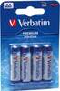 Verbatim AA, 4 tk, leelispatareid