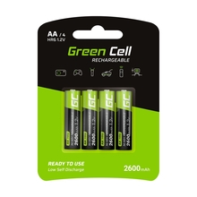 Akulaadija Green Cell GR01, AA, 2600 mAh, 4 tk