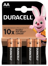 Patareid Duracell AA (LR6), 1.5V, 4 tk