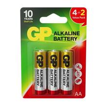 Patareid GP ALKALINE AA/LR06, 4+2 tk