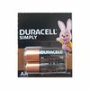 Patareid Duracell Simply AA LR6, 1.5V, 2 tk