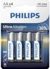 Patareid Philips Ultra Alkaline AA, 4 tk