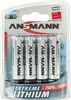 Patareid Ansmann Extreme Lithium AA, 4 tk