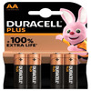 Aluseline patarei Duracell Plus MN1500 AA, 1.5V, 4 tk
