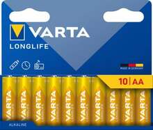 Patareid Varta 4106101761, AA, Alkaline, 1.5V, 10 tk