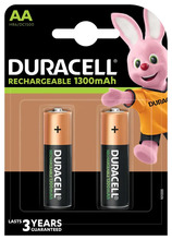 Laetavad patareid Duracell AA, 1.2V, 1300 mAh, 2 tk