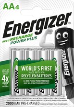 Laetavad patareid Energizer Power Plus AA HR6, 2000 mAh, 4 tk
