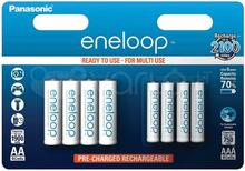 Laetavad patareid Panasonic Eneloop, 4xAA + 4xAAA, 8 tk