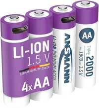 Laetavad patareid Ansmann AA, 1.5V, 2000 mAh, 4 tk