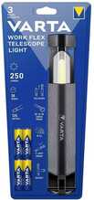 Taskulamp VARTA Work Flex 18646, LED, must, 250lm, 4xAA
