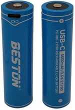 Laetav aku Beston 21700, 3.6V, 5000 mAh, Li-Ion, 2 tk, USB-C