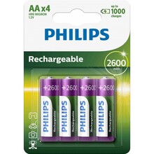 Laetavad patareid Philips R6B4B260/10, AA, 2600 mAh, 4 tk