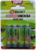 Laetav aku Rocket HR6, AA, 2100 mAh, 4 tk