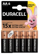 Patareid Duracell AA LR6, 6 tk
