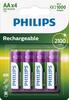 Laetavad patareid Philips R6B4A210/10, AA, 1.2V, 2100 mAh, 4 tk