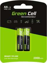Laetav aku Green Cell GR06, 2x AA, 2000 mAh
