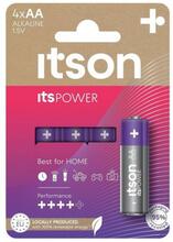 Patareid Itson itsPOWER Alkaline LR6IPO/4CP, 4 tk