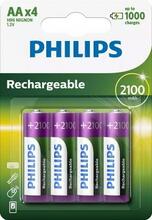 Laetavad patareid Philips R6B4A210/10, AA, 1.2V, 2100 mAh, 4 tk