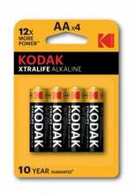 Alkaline patareid Kodak XTRALIFE AA, 4 tk