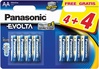 Patareid Panasonic Evolta LR6EGE/8B, AA, 1.5V, 8 tk (4+4)