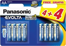 Patareid Panasonic Evolta LR6EGE/8B, AA, 1.5V, 8 tk (4+4)