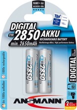 Laetavad patareid Ansmann AA, 2850 mAh, NiMH, 2 tk