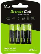 Laetavad patareid Green Cell GR02, AA, 2000 mAh, 4 tk
