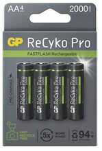 Laetavad patareid GP Battery ReCyko+ Pro Fast Flash AA, 2000 mAh, 4 tk