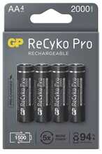 Laetavad patareid GP ReCyko Pro AA, 2000mAh, 4 tk