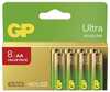 Ühekordsed leelispatareid GP Ultra AA, 1.5V, 8 tk