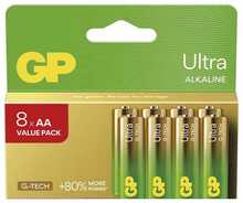 Ühekordsed leelispatareid GP Ultra AA, 1.5V, 8 tk