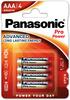 Patareid Panasonic Pro Power LR03PPG, AAA, 1.5V, 4 tk