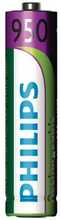 Laetavad patareid Philips HR03 AAA, 950 mAh, 1.2 V, 4 tk