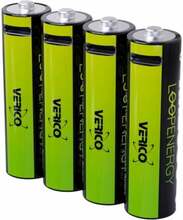 Laetav patarei Verico LoopEnergy AAA, 4 tk, USB Type-C