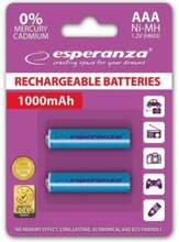 Laetav aku Esperanza EZA101B, AAA, 1000 mAh, 2 tk