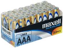 Patareid Maxell AAA LR03, 32 tk