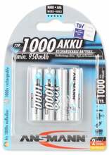 Laetav aku Ansmann AAA, 950 mAh, 4 tk