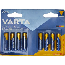 Patareid Varta LR6 AA, 1.5V, 8 tk