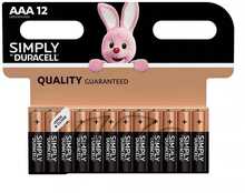 Patareid Duracell Simply AAA, 12 tk
