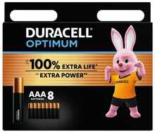 Patareid Duracell Optimum AAA, 1.5V, 8 tk
