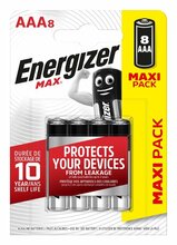 Patareid Energizer Max LR03 AAA, 8 tk