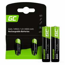 Laetav aku Green Cell HR03, AAA, 800 mAh, 2 tk