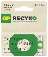 Laetav patarei GP Battery 201248, AAA, 650 mAh, 2 tk