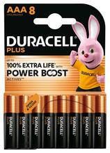 Patareid Duracell Plus Boost MN2400 AAA, 8 tk