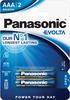 Patareid Panasonic Evolta LR03, AAA, 1.5V, 2 tk