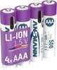 Laetavad patareid Ansmann AAA, 1.5V, 500 mAh, 4 tk