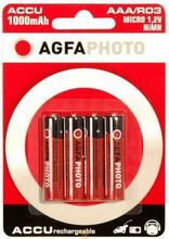 Laetavad patareid AgfaPhoto AAA, 900 mAh, 4 tk