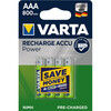 Laetavad patareid VARTA HR03 AAA, 800 mAh, 4 tk